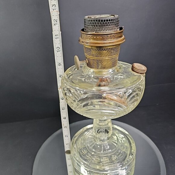 Vintage ALADDIN Clear Washington Drape Lamp Glass Model B Burner Parts Repair US - Picture 13 of 14